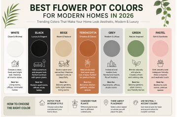 🌿 Best Flower Pot Colors for Modern Homes in 2026 | Trending Hom