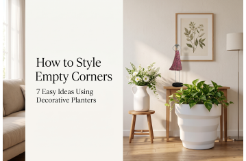 How to Style Empty Corners with Decorative Planters