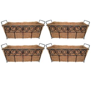 GARDEN DECO 18 Inch Metal Trough (Set of 4 PCs)